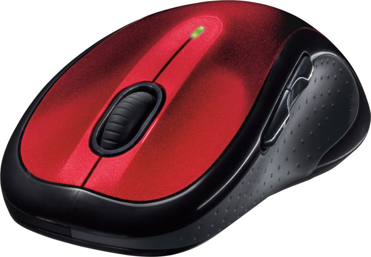 Logitech - M510 Wireless Mouse - Red